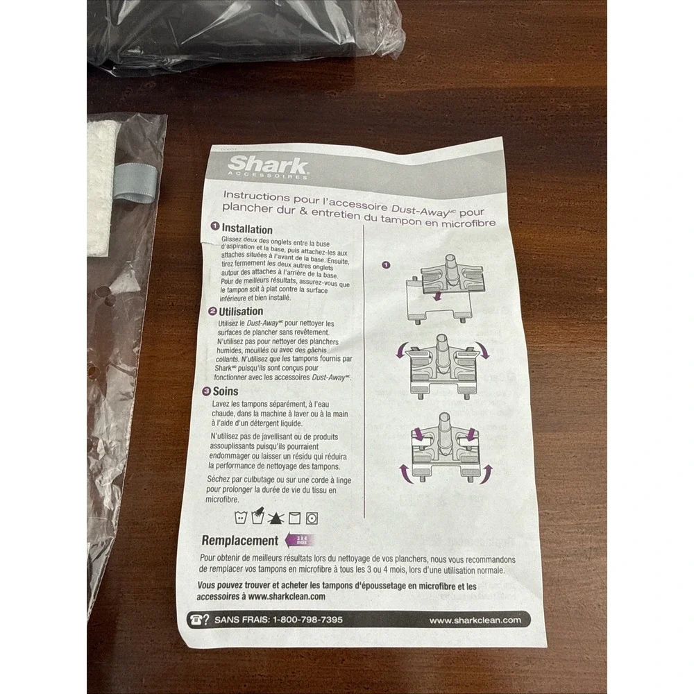 Shark Navigator Vacuum Cleaner Lift Away Dust-Away Hard Floor Attachment w/ Micr